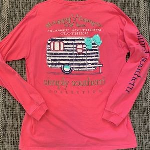 Simply Southern Long Sleeve Tee Happy Camper